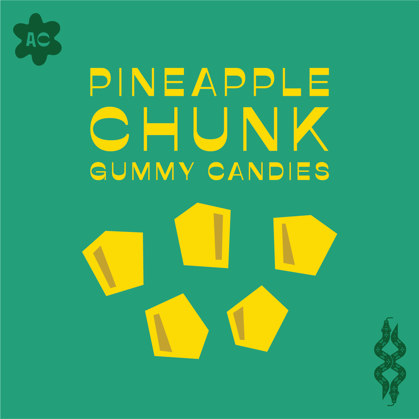 Areca's Pineapple Chunk Gummy Candies