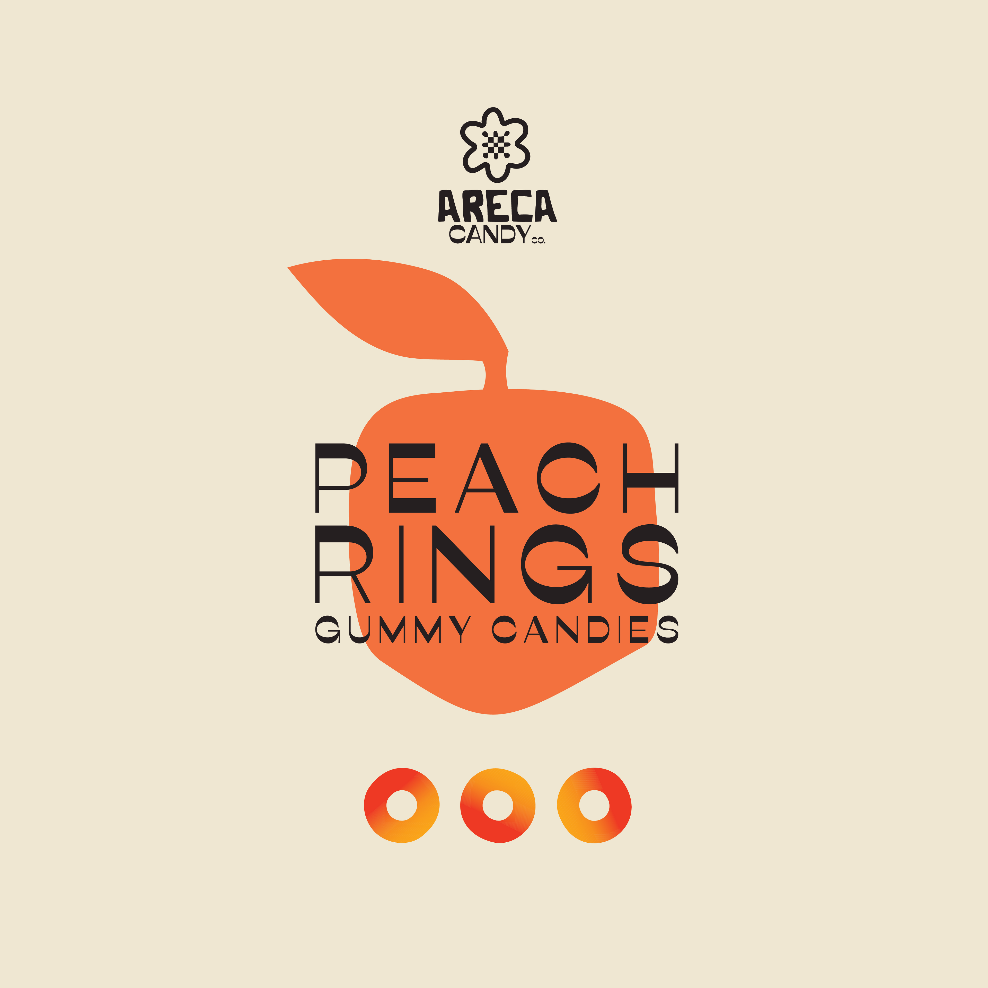 ARECA'S PEACH RINGS 5LB