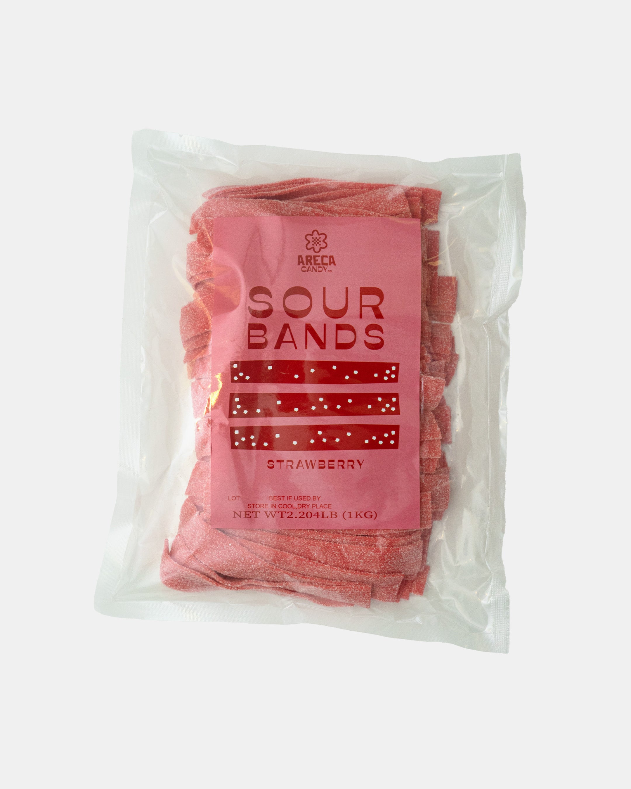 ARECA'S SOUR BANDS – STRAWBERRY (2.2LB)